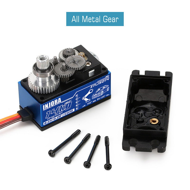 INJORA INJS014 14KG Metal Gear Digital Low Profile Servo for 1/10 RC Car 7 INJORA INJS014 14KG Metal Gear Digital Low Profile Servo for 1/10 RC Car