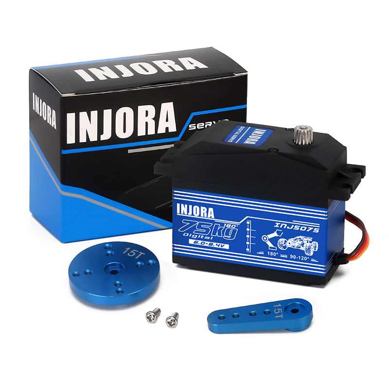 INJORA INJS075 75KG Super Torque Digital Servo for 1/5 RC Car BAJA RC Truck Parts 3 INJORA INJS075 75KG Super Torque Digital Servo for 1/5 RC Car BAJA RC Truck Parts