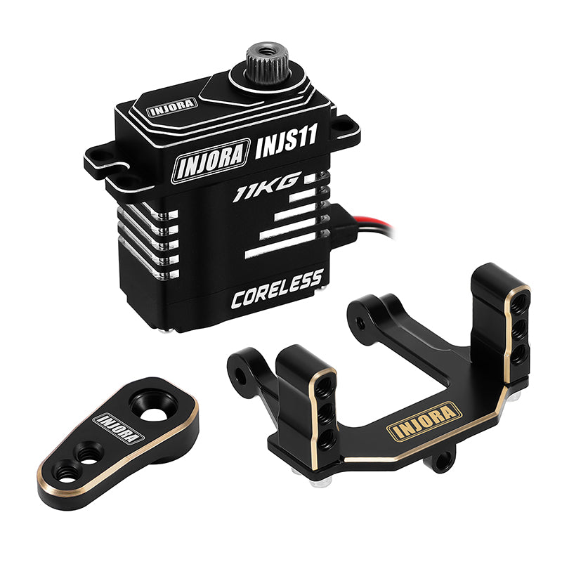 INJORA INJS11 Servo with Brass Servo Mount & Horn for 1/18 Redcat Ascent-18 3 INJORA INJS11 Servo with Brass Servo Mount & Horn for 1/18 Redcat Ascent-18