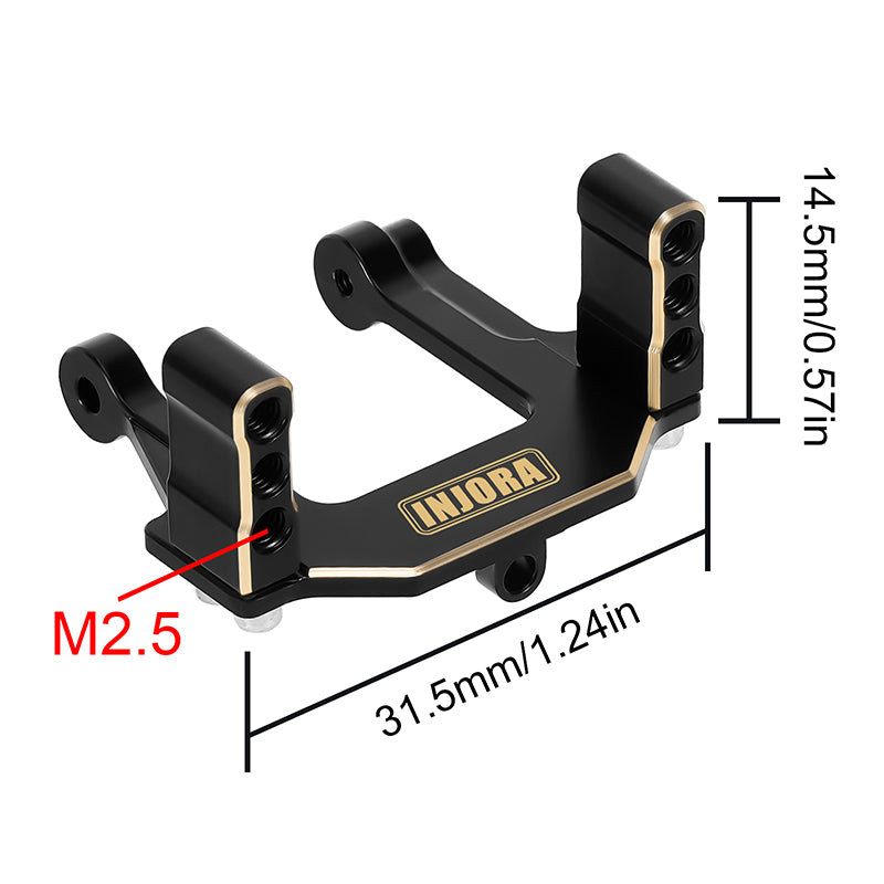 INJORA INJS11 Servo with Brass Servo Mount & Horn for 1/18 Redcat Ascent-18 10 INJORA INJS11 Servo with Brass Servo Mount & Horn for 1/18 Redcat Ascent-18