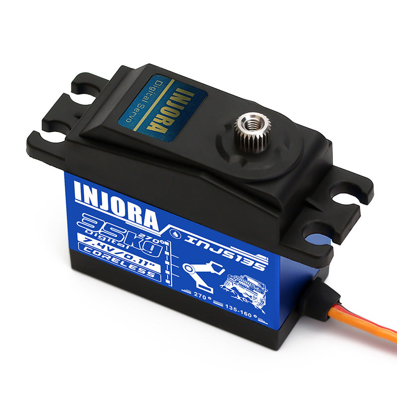 INJORA INJS135 35KG Waterproof Large Torque Digital Coreless Servo for RC Model (270 degrees) 12 INJORA INJS135 35KG Waterproof Large Torque Digital Coreless Servo for RC Model (270 degrees)