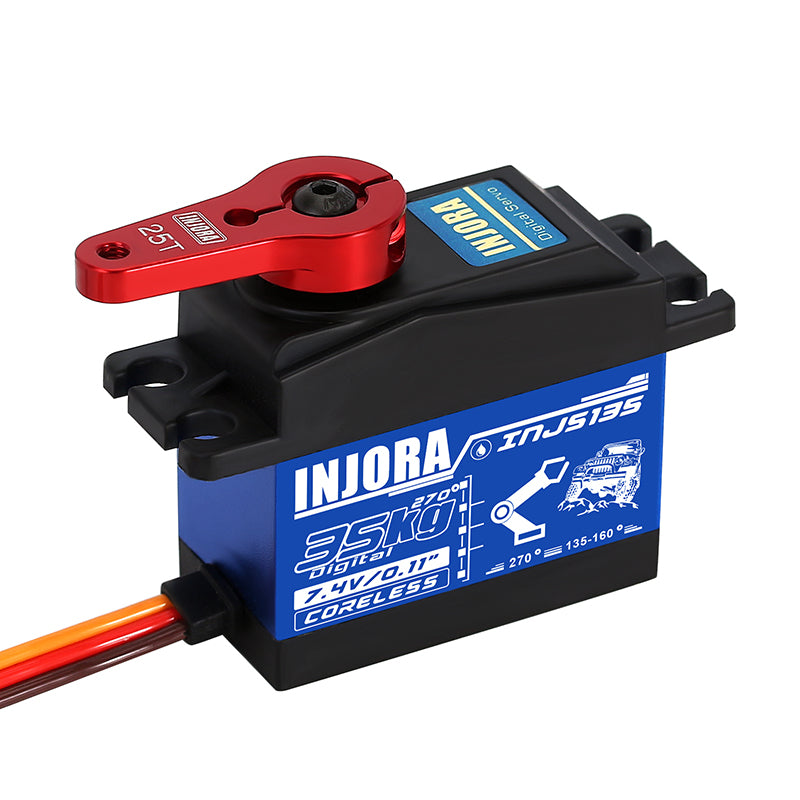 INJORA INJS135 35KG Waterproof Large Torque Digital Coreless Servo for RC Model (270 degrees) 16 INJORA INJS135 35KG Waterproof Large Torque Digital Coreless Servo for RC Model (270 degrees)