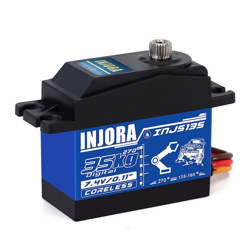 INJORA INJS135 35KG Waterproof Large Torque Digital Coreless Servo for RC Model (270 degrees) 3 INJORA INJS135 35KG Waterproof Large Torque Digital Coreless Servo for RC Model (270 degrees)