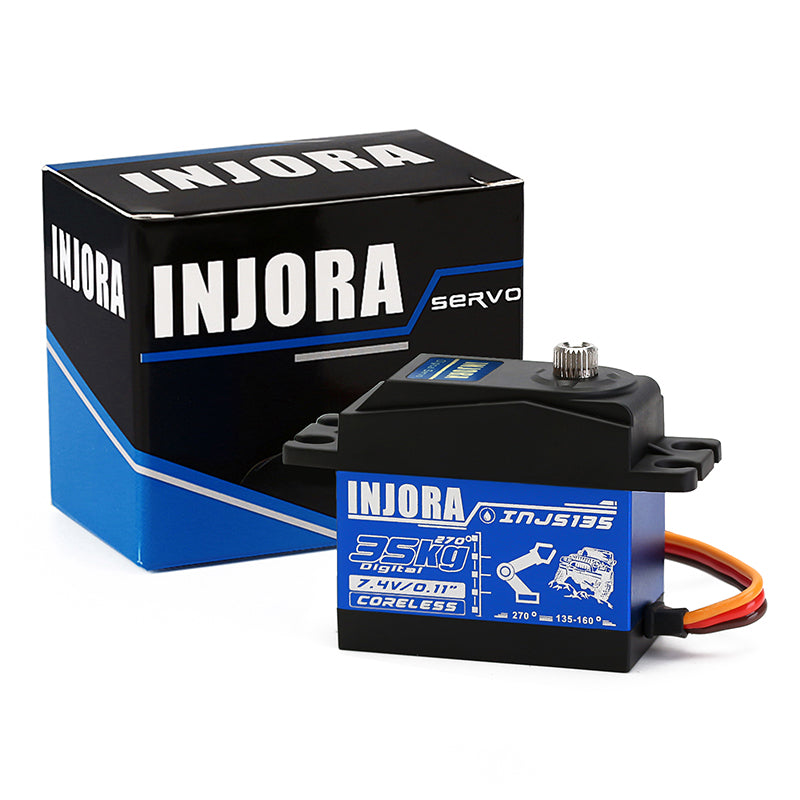 INJORA INJS135 35KG Waterproof Large Torque Digital Coreless Servo for RC Model (270 degrees) 9 INJORA INJS135 35KG Waterproof Large Torque Digital Coreless Servo for RC Model (270 degrees)
