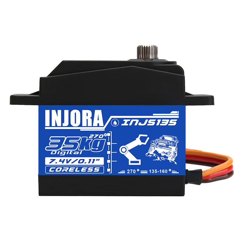 INJORA INJS135 35KG Waterproof Large Torque Digital Coreless Servo for RC Model (270 degrees) 10 INJORA INJS135 35KG Waterproof Large Torque Digital Coreless Servo for RC Model (270 degrees)