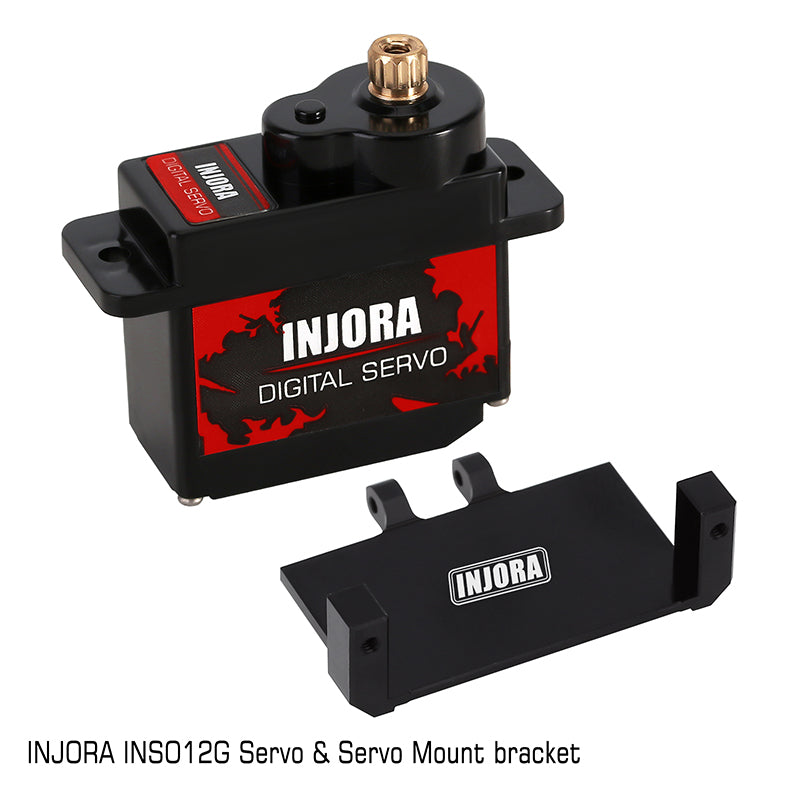 INJORA INS012G 12g Digital Servo with Mount & 15T Metal Arm for Axial SCX24 AX24 15 INJORA INS012G 12g Digital Servo with Mount & 15T Metal Arm for Axial SCX24 AX24