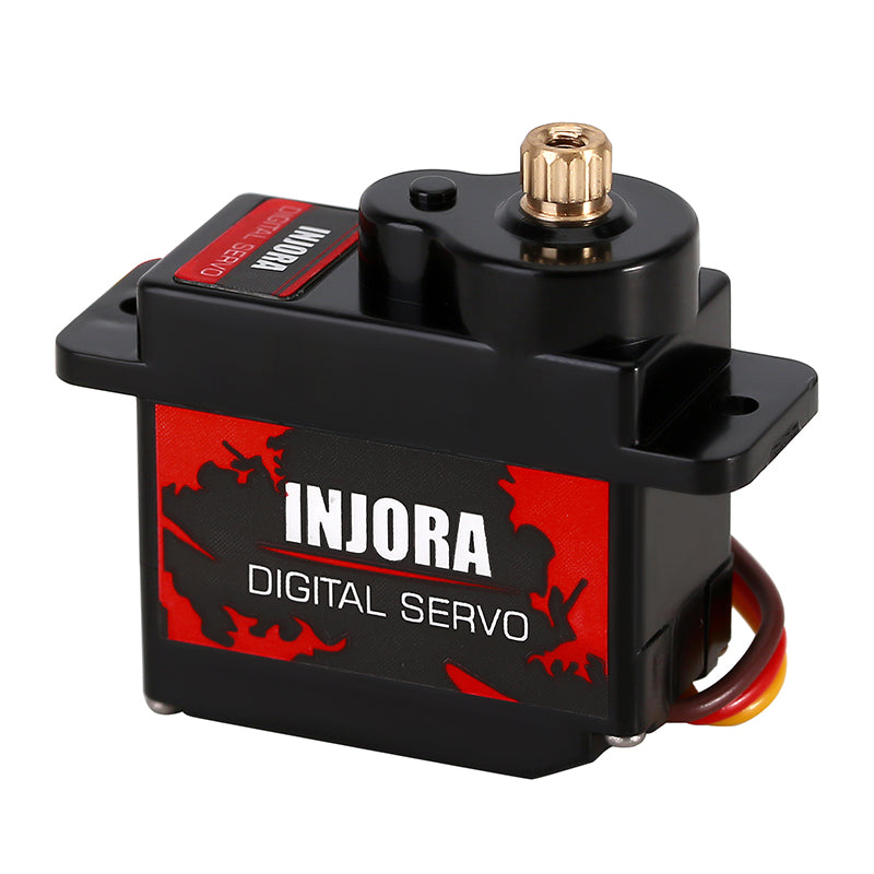 INJORA INS012G 12g Digital Servo with Mount & 15T Metal Arm for Axial SCX24 AX24 6 INJORA INS012G 12g Digital Servo with Mount & 15T Metal Arm for Axial SCX24 AX24