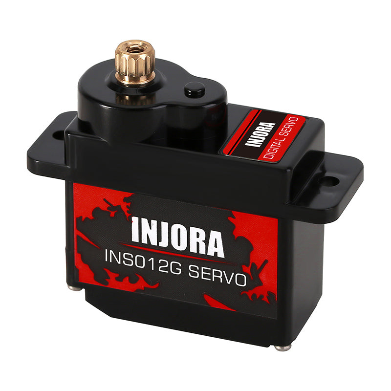 INJORA INS012G 12g Digital Servo with Mount & 15T Metal Arm for Axial SCX24 AX24 7 INJORA INS012G 12g Digital Servo with Mount & 15T Metal Arm for Axial SCX24 AX24