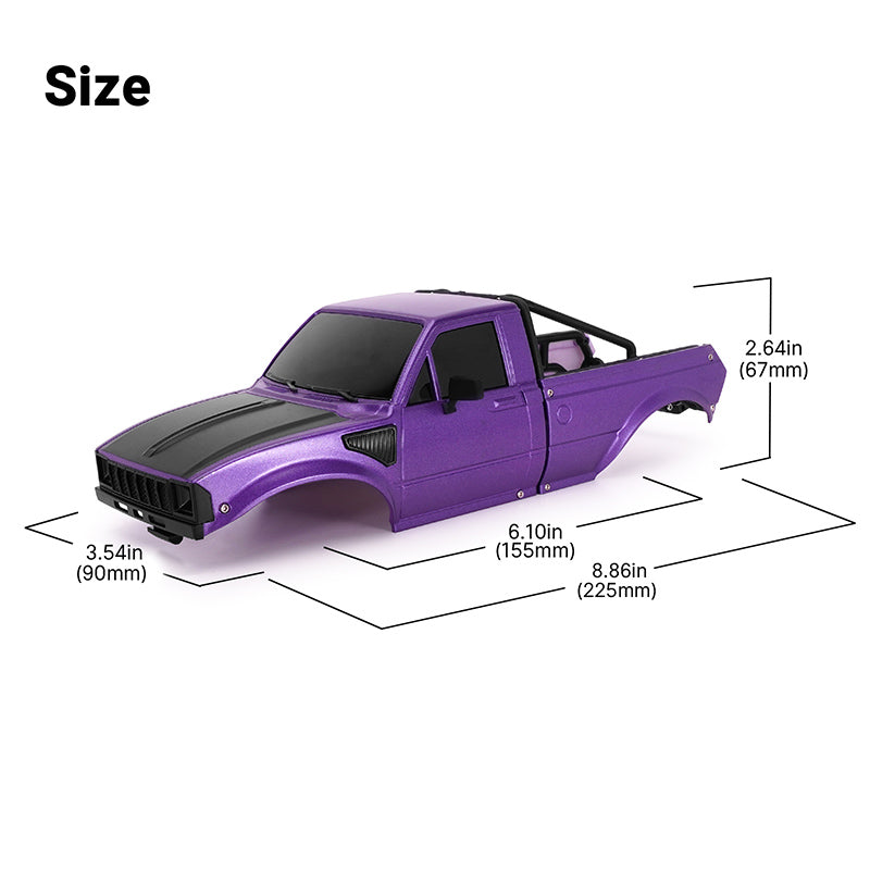 INJORA IR60 Pickup Hard Body with Bed Rack for 1/18 TRX4M Defender Bronco 7 INJORA IR60 Pickup Hard Body with Bed Rack for 1/18 TRX4M Defender Bronco