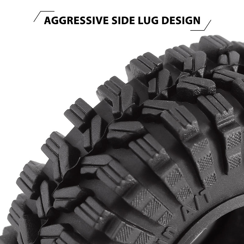 INJORA King Trekker 1.0" A/T Tires (4) (62*22mm) 4 INJORA King Trekker 1.0" A/T Tires (4) (62*22mm)