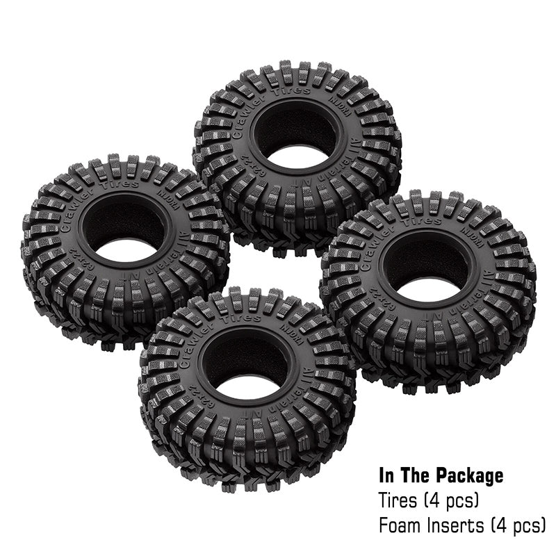 INJORA King Trekker 1.0" A/T Tires (4) (62*22mm) 8 INJORA King Trekker 1.0" A/T Tires (4) (62*22mm)