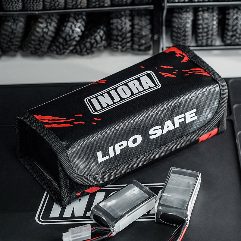 INJORA LiPo Battery Safe Bag Storage Pouch (185*75*65mm) 7 INJORA LiPo Battery Safe Bag Storage Pouch (185*75*65mm)