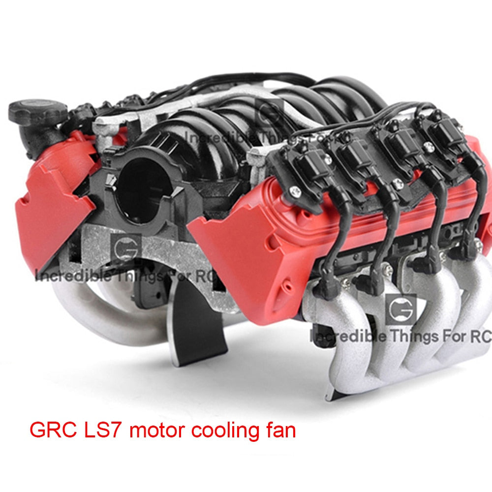INJORA LS7 V8 Simulate Engine Motor Cooling Fans Radiator Kit for 1/10 RC Crawler 11 INJORA LS7 V8 Simulate Engine Motor Cooling Fans Radiator Kit for 1/10 RC Crawler