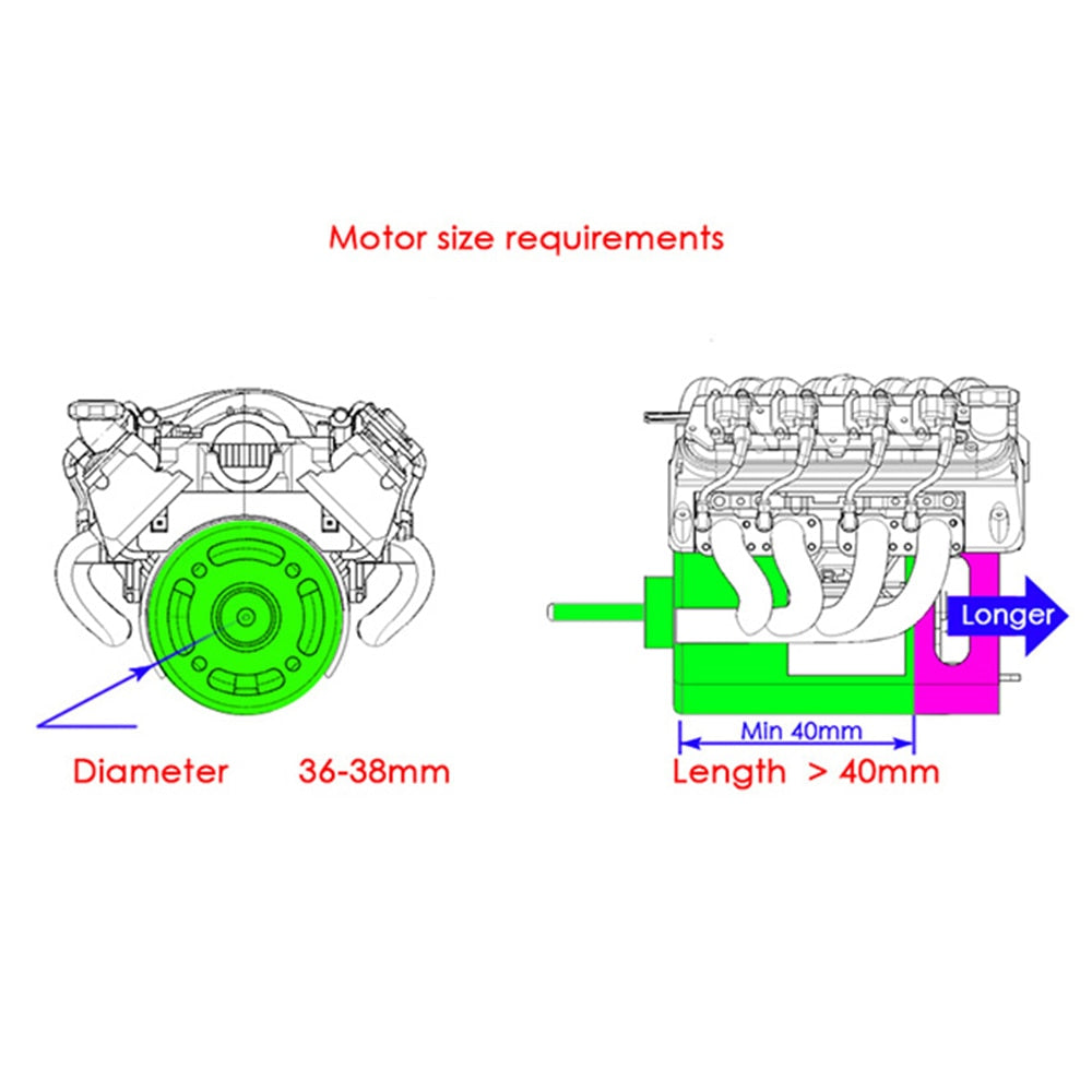 INJORA LS7 V8 Simulate Engine Motor Cooling Fans Radiator Kit for 1/10 RC Crawler 26 INJORA LS7 V8 Simulate Engine Motor Cooling Fans Radiator Kit for 1/10 RC Crawler