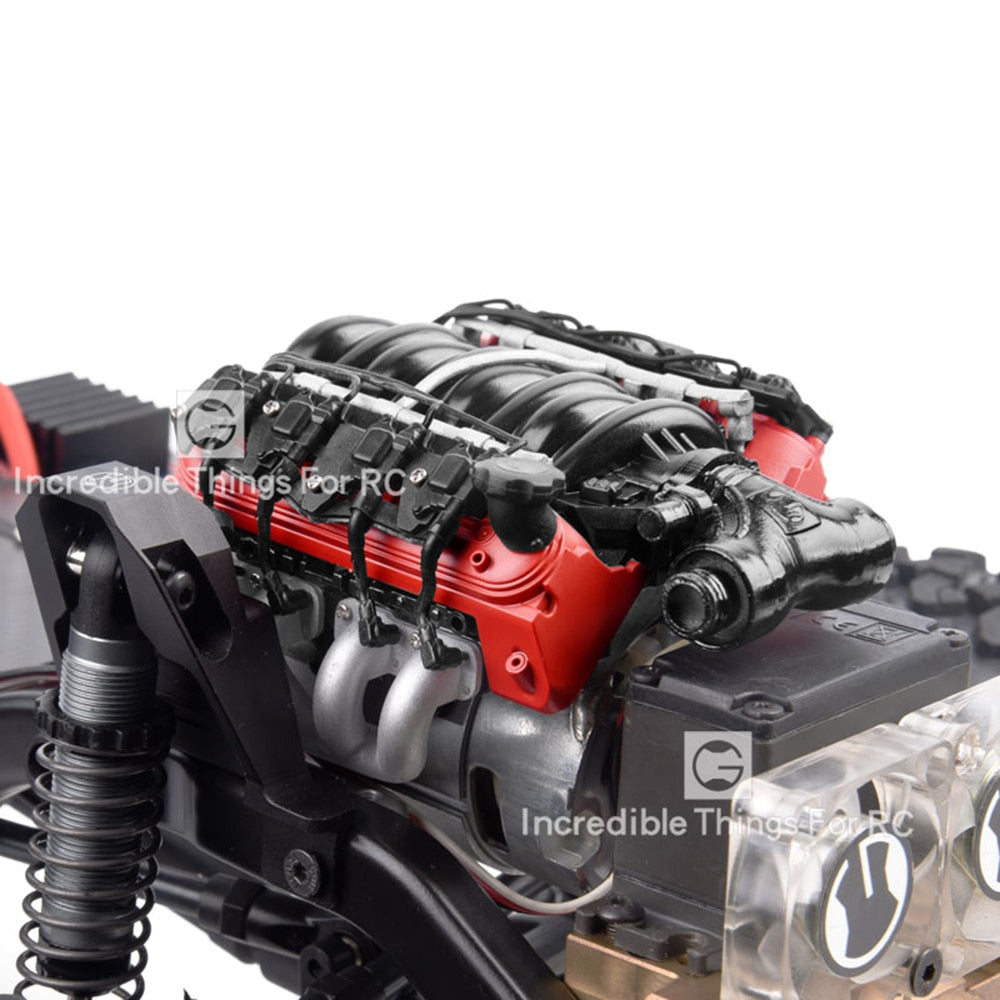 INJORA LS7 V8 Simulate Engine Motor Cooling Fans Radiator Kit for 1/10 RC Crawler 8 INJORA LS7 V8 Simulate Engine Motor Cooling Fans Radiator Kit for 1/10 RC Crawler