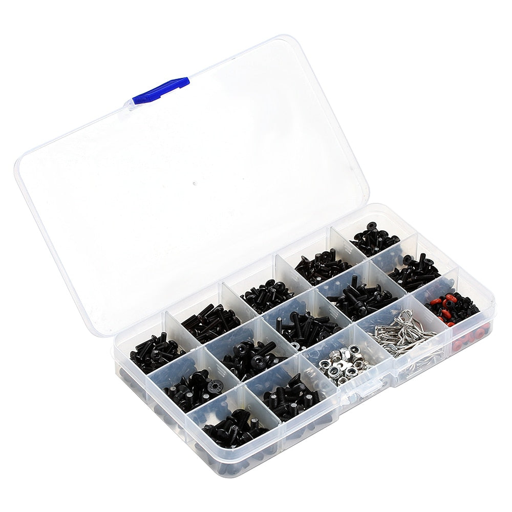 INJORA M3 M4 Metal Screws Nuts Box for 1/10 RC Crawler 3 INJORA M3 M4 Metal Screws Nuts Box for 1/10 RC Crawler