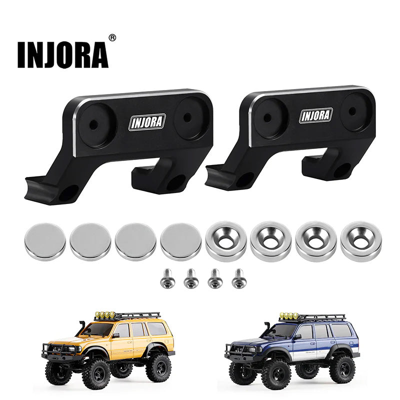 INJORA Magnetic Body Mount Invisible Body Post for 1/18 FMS FCX18 LC80