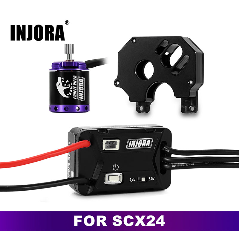 INJORA MBL32 G2 Waterproof Brushless ESC & 1721 Purple Viper Motor for 1/24 SCX24