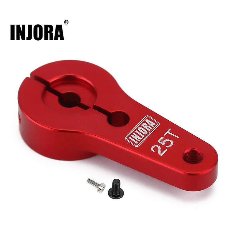 INJORA Metal 25T Tooth Steering Servo Arm for 1/10 RC Model Car Upgrade Parts