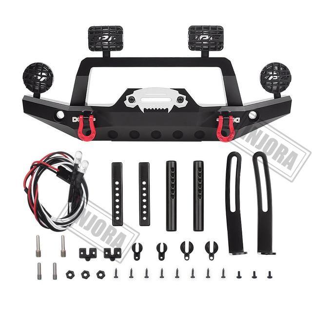 INJORA Metal Front Bumper with LED Light for Traxxas TRX-4 Sport 82024-4 3 INJORA Metal Front Bumper with LED Light for Traxxas TRX-4 Sport 82024-4