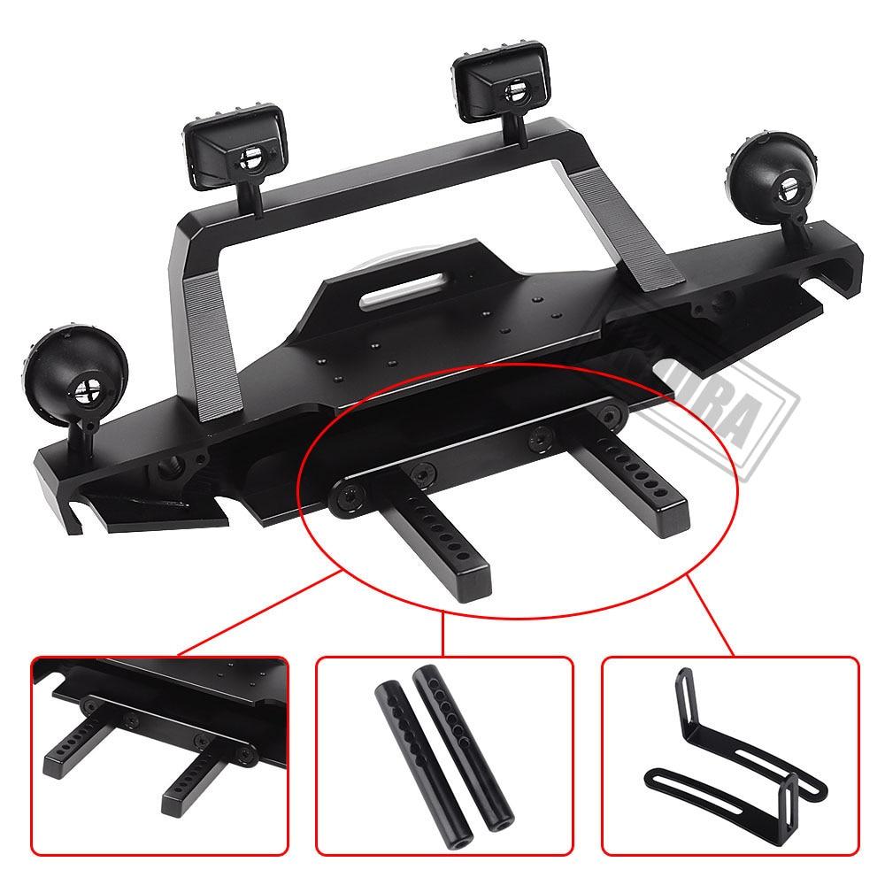 INJORA Metal Front Bumper with LED Light for Traxxas TRX-4 Sport 82024-4 4 INJORA Metal Front Bumper with LED Light for Traxxas TRX-4 Sport 82024-4