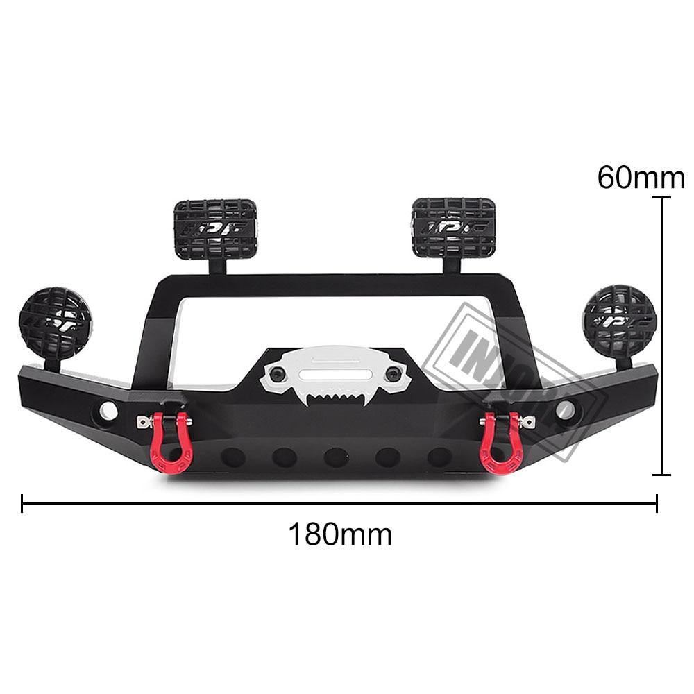 INJORA Metal Front Bumper with LED Light for Traxxas TRX-4 Sport 82024-4 5 INJORA Metal Front Bumper with LED Light for Traxxas TRX-4 Sport 82024-4