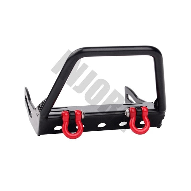 INJORA Metal Front Bumper with Tow Hooks for Axial SCX10 9 INJORA Metal Front Bumper with Tow Hooks for Axial SCX10