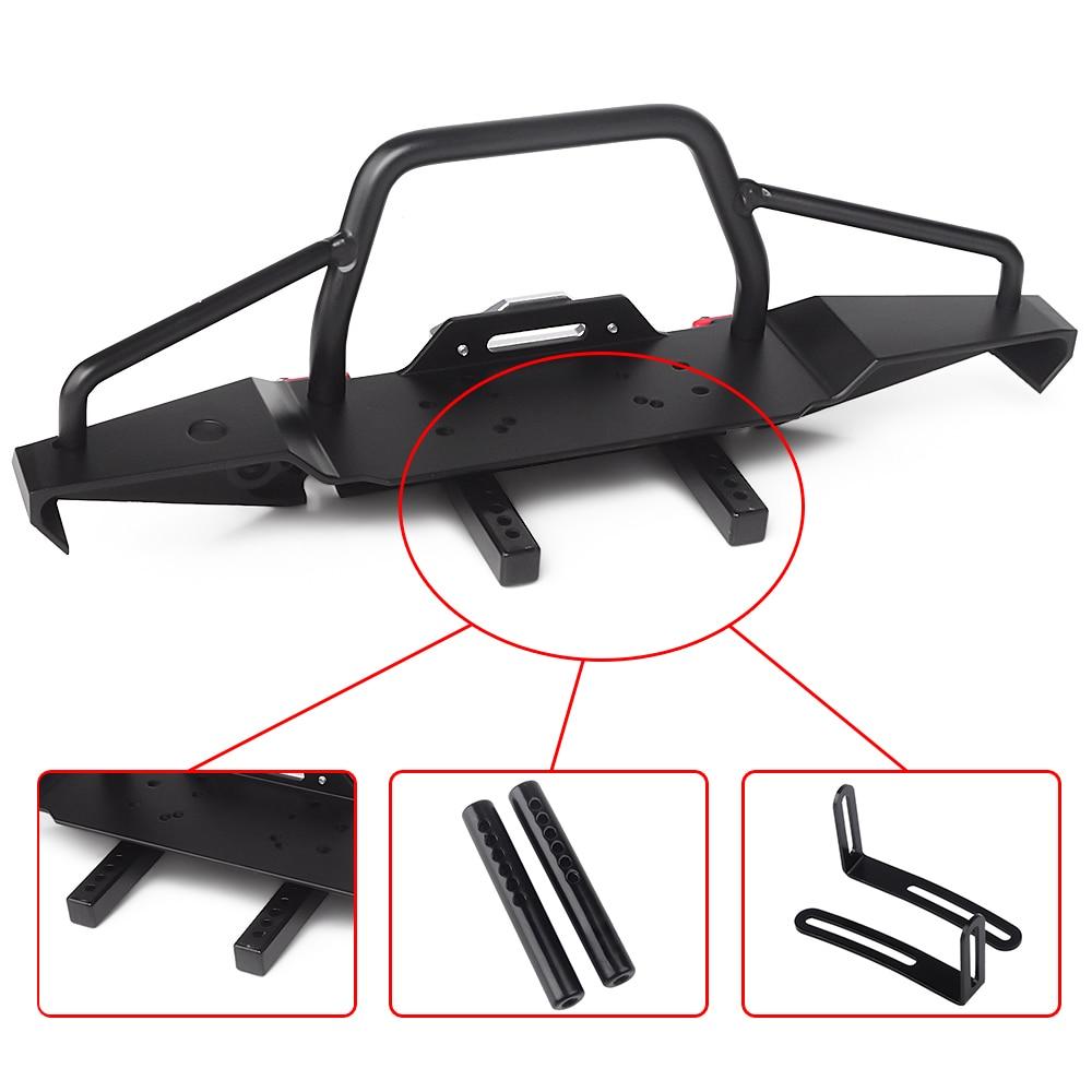 INJORA Metal Front Rear Bumper with LED Lights for Axial SCX10 II Jeep Cherokee 6 INJORA Metal Front Rear Bumper with LED Lights for Axial SCX10 II Jeep Cherokee