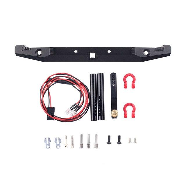 INJORA Metal Front Rear Bumper with LED Lights for Axial SCX10 II Jeep Cherokee 8 INJORA Metal Front Rear Bumper with LED Lights for Axial SCX10 II Jeep Cherokee