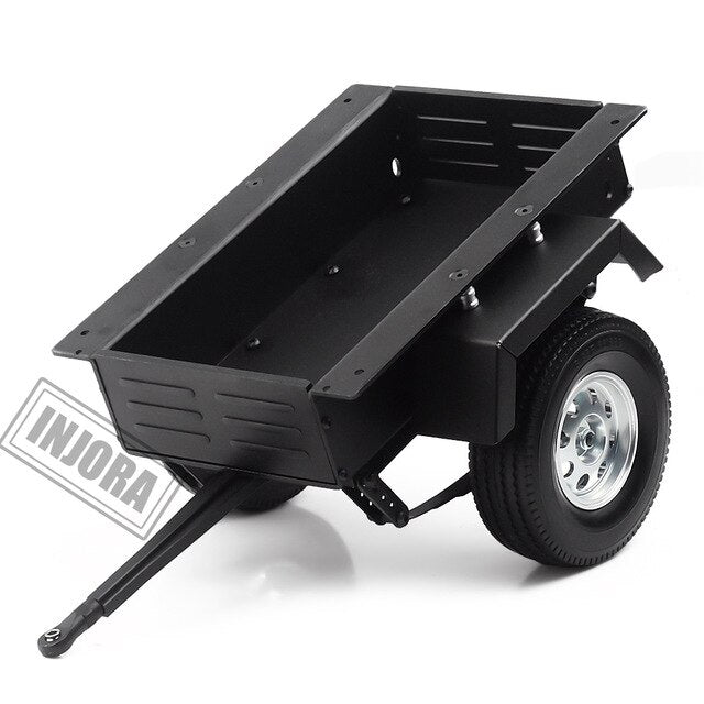 INJORA Metal Leaf Spring Trailer Car for 1/10 RC Crawler