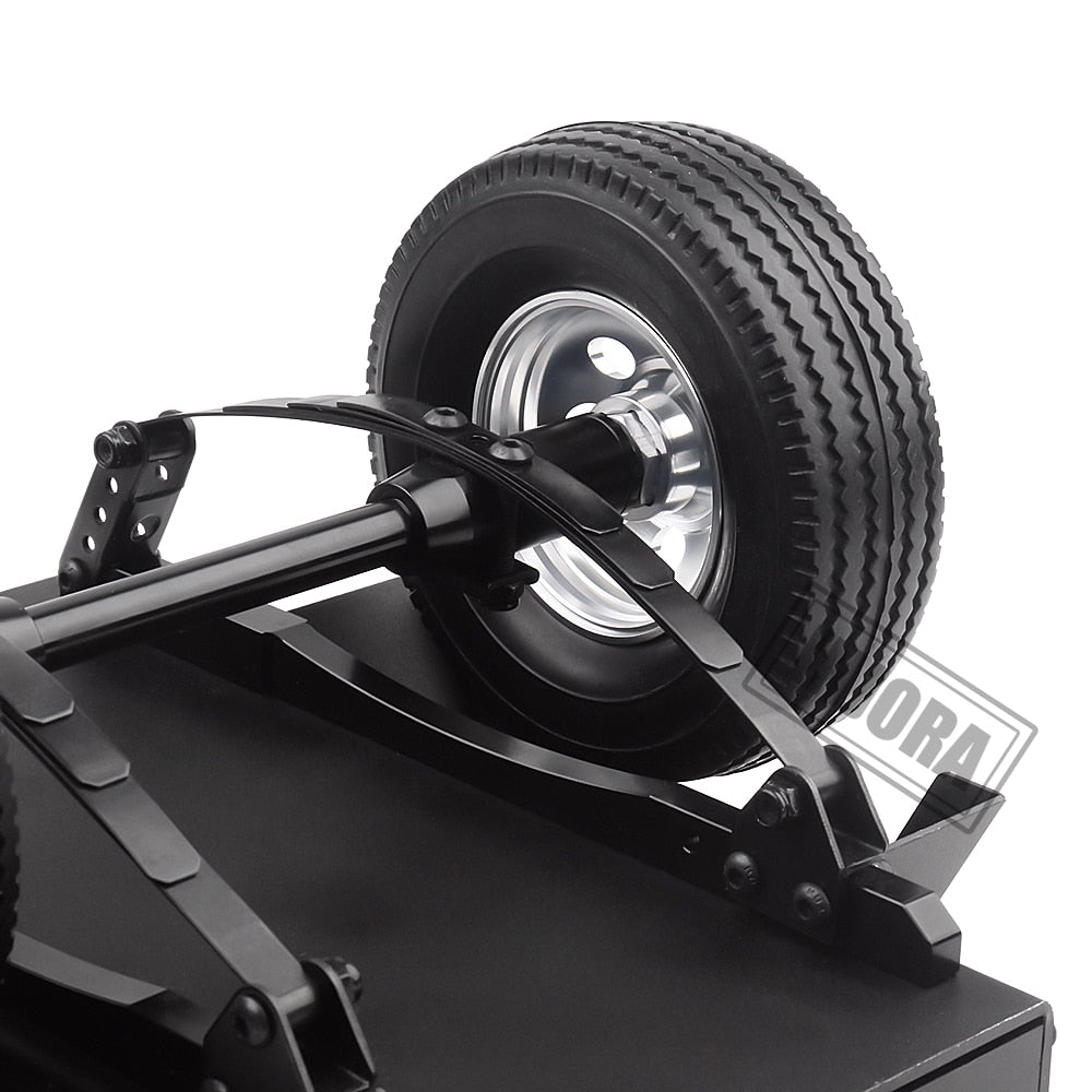 INJORA Metal Leaf Spring Trailer Car for 1/10 RC Crawler 7 INJORA Metal Leaf Spring Trailer Car for 1/10 RC Crawler