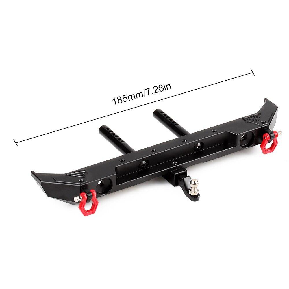 INJORA Metal Rear Bumper & Back Hitch Carrier Rack for SCX10 Jeep Wrangler 4 INJORA Metal Rear Bumper & Back Hitch Carrier Rack for SCX10 Jeep Wrangler