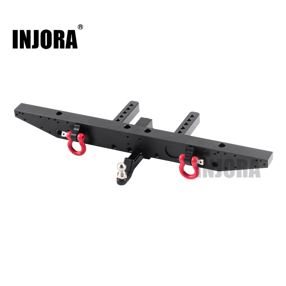 INJORA Metal Rear Bumper with D-rings for Traxxas TRX-4