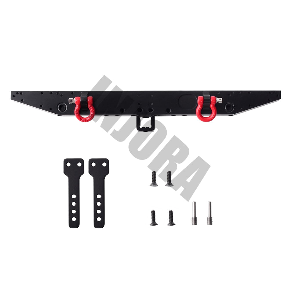 INJORA Metal Rear Bumper with D-rings for Traxxas TRX-4 3 INJORA Metal Rear Bumper with D-rings for Traxxas TRX-4