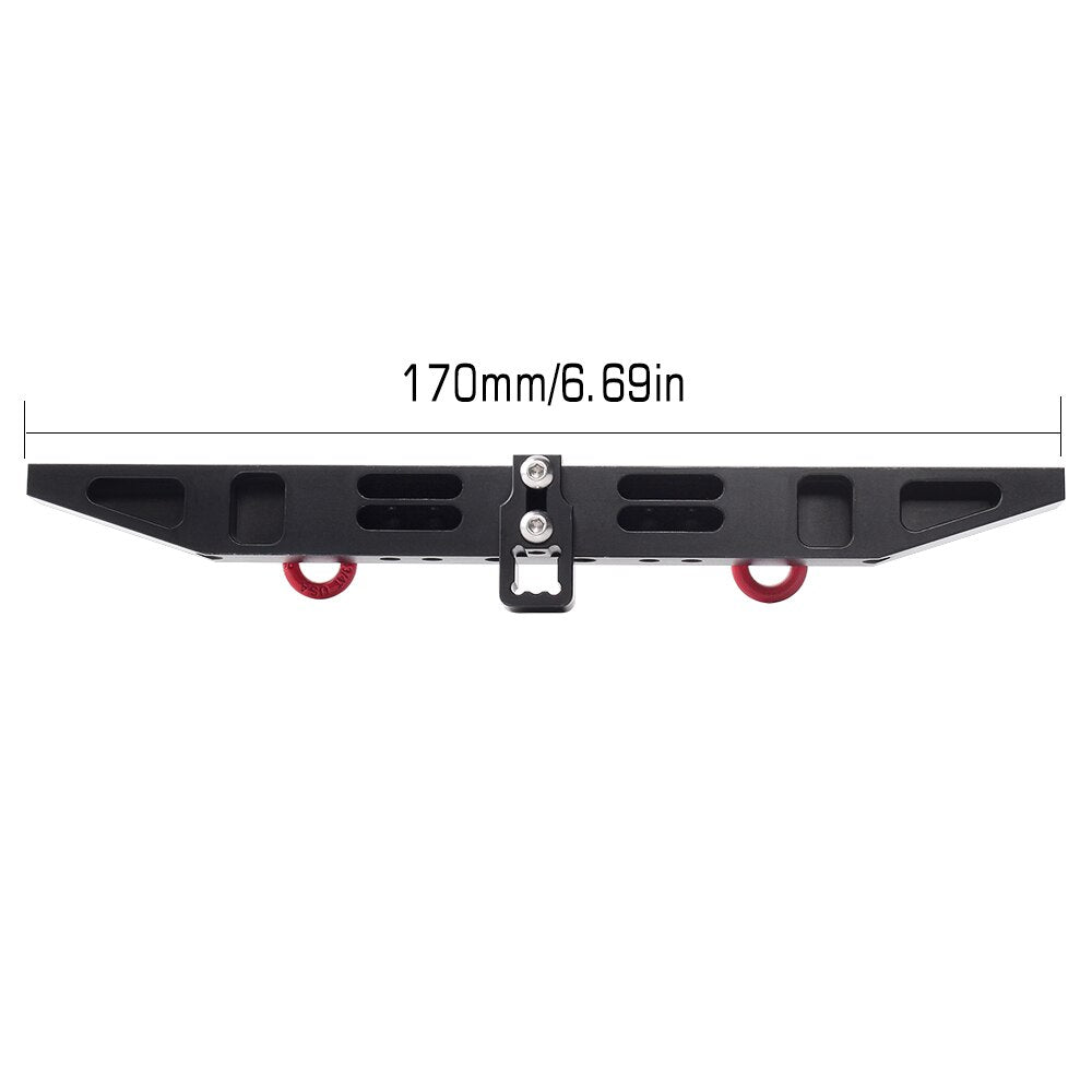 INJORA Metal Rear Bumper with D-rings for Traxxas TRX-4 5 INJORA Metal Rear Bumper with D-rings for Traxxas TRX-4