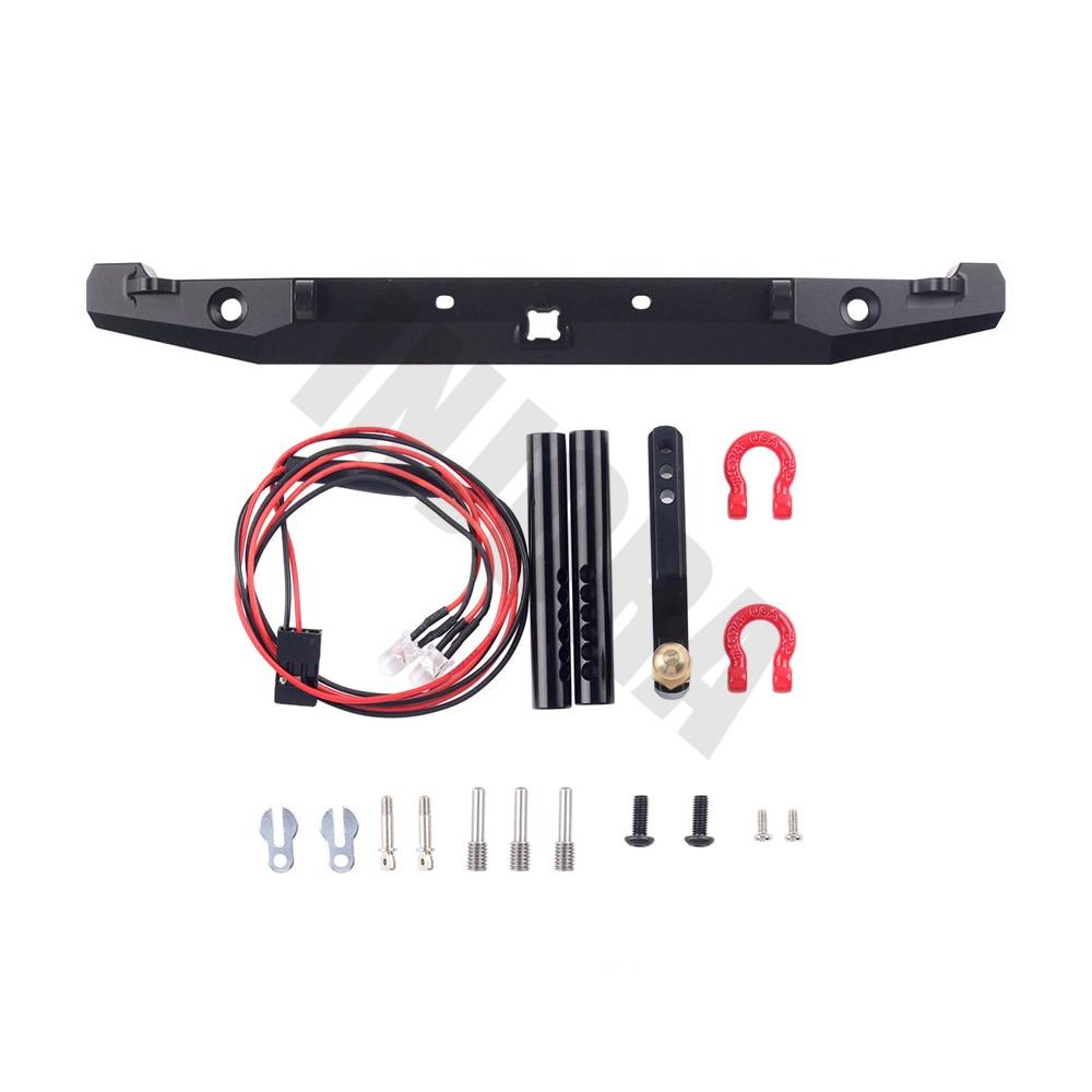 INJORA Metal Rear Bumper with LED Light for Axial SCX10 Jeep Cherokee 6 INJORA Metal Rear Bumper with LED Light for Axial SCX10 Jeep Cherokee