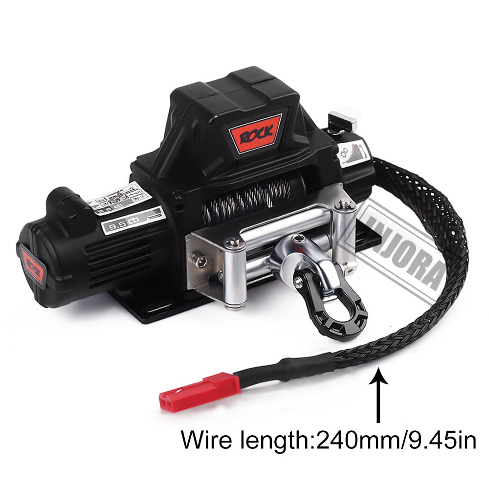INJORA Metal Steel Wire Automatic Simulated Winch for 1/10 RC Crawler 16 INJORA Metal Steel Wire Automatic Simulated Winch for 1/10 RC Crawler