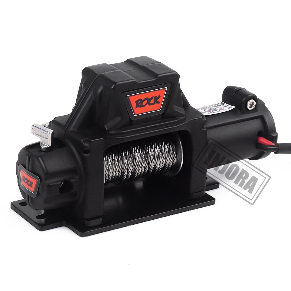 INJORA Metal Steel Wire Automatic Simulated Winch for 1/10 RC Crawler 18 INJORA Metal Steel Wire Automatic Simulated Winch for 1/10 RC Crawler