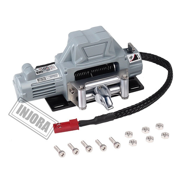 INJORA Metal Steel Wire Automatic Simulated Winch for 1/10 RC Crawler 9 INJORA Metal Steel Wire Automatic Simulated Winch for 1/10 RC Crawler