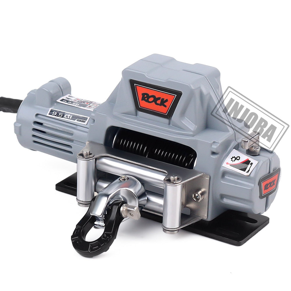 INJORA Metal Steel Wire Automatic Simulated Winch for 1/10 RC Crawler 10 INJORA Metal Steel Wire Automatic Simulated Winch for 1/10 RC Crawler