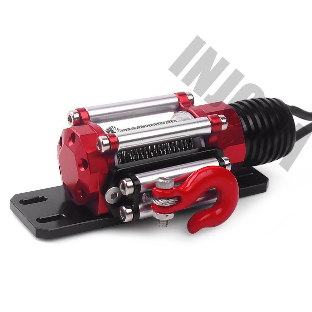 INJORA Metal Steel Wired Automatic Simulated Winch for 1/10 RC Crawler 5 INJORA Metal Steel Wired Automatic Simulated Winch for 1/10 RC Crawler