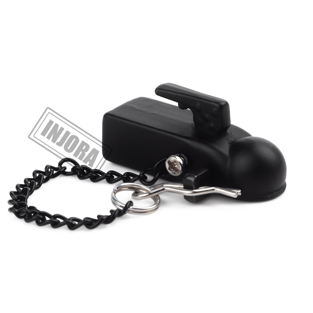 INJORA Metal Trailer Head Tow Hook Hitch Coupler for 1/10 RC Crawler 5 INJORA Metal Trailer Head Tow Hook Hitch Coupler for 1/10 RC Crawler