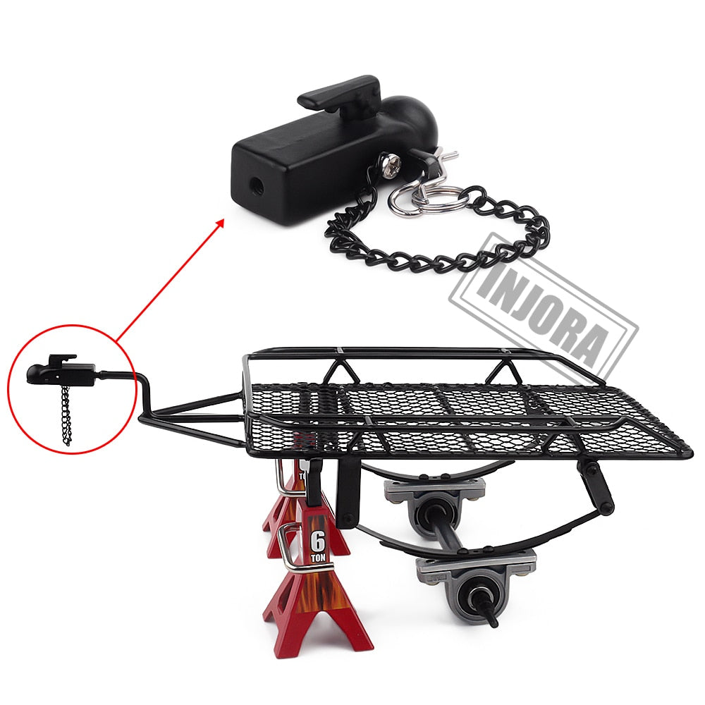 INJORA Metal Trailer Head Tow Hook Hitch Coupler for 1/10 RC Crawler 7 INJORA Metal Trailer Head Tow Hook Hitch Coupler for 1/10 RC Crawler