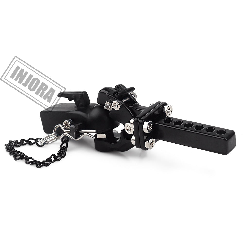 INJORA Metal Trailer Head Tow Hook Hitch Coupler for 1/10 RC Crawler 8 INJORA Metal Trailer Head Tow Hook Hitch Coupler for 1/10 RC Crawler