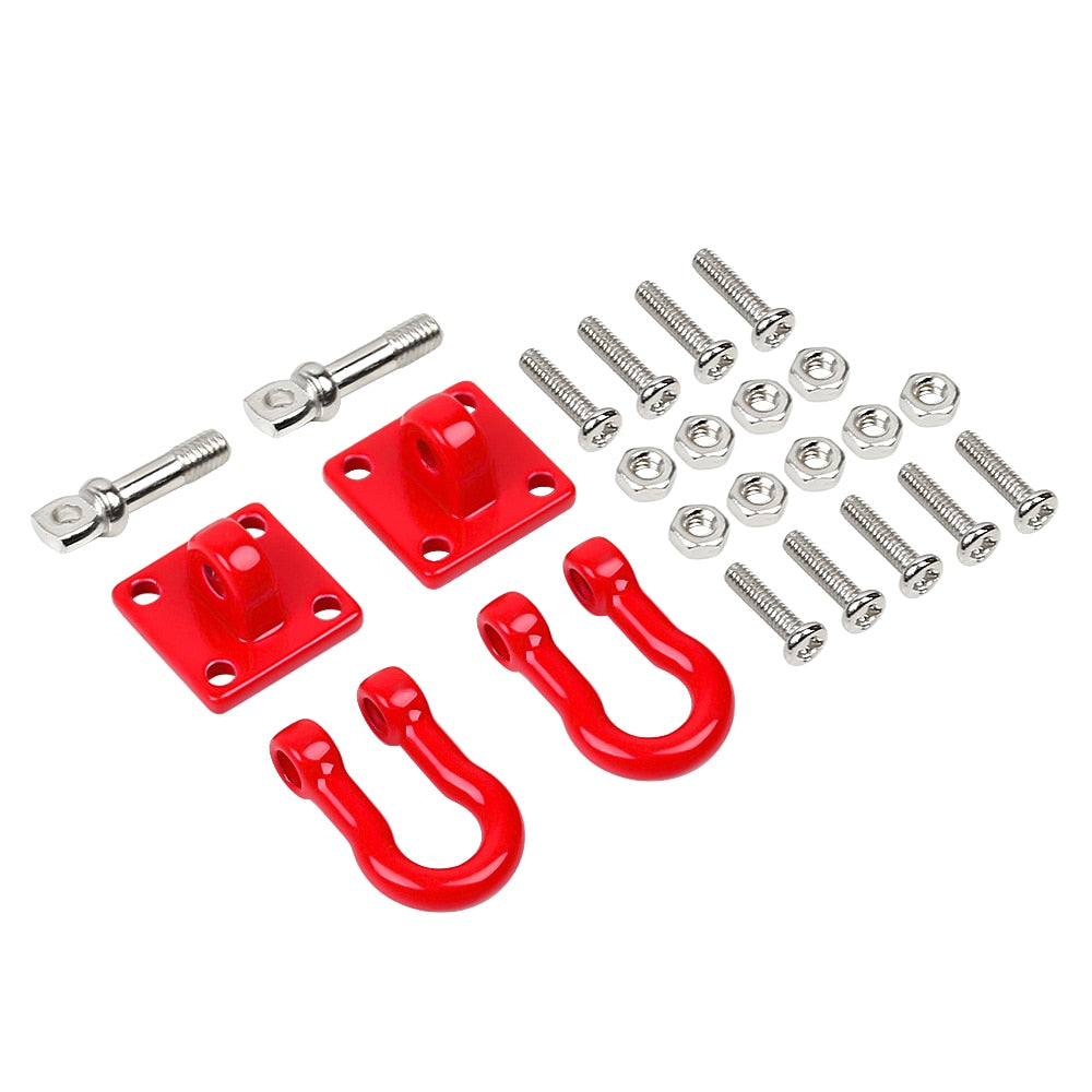 INJORA Metal Trailer Tow Hook Accessories for 1/10 RC Crawler 4 INJORA Metal Trailer Tow Hook Accessories for 1/10 RC Crawler