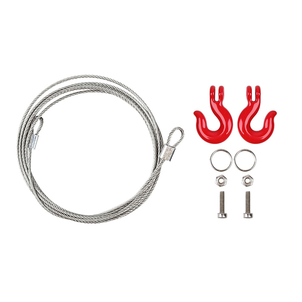 INJORA Metal Trailer Tow Hook Accessories for 1/10 RC Crawler 10 INJORA Metal Trailer Tow Hook Accessories for 1/10 RC Crawler