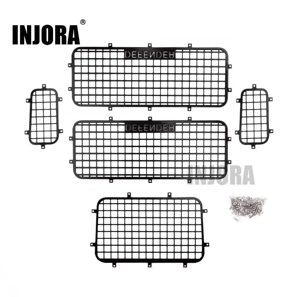 INJORA Metal Window Mesh Protective Net for Traxxas TRX-4 3 INJORA Metal Window Mesh Protective Net for Traxxas TRX-4
