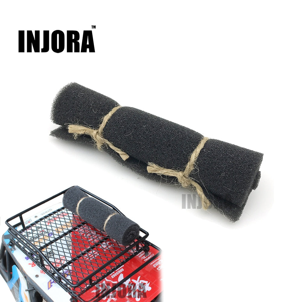 INJORA Mini Black Rubber Foam Mat, 1/10 Scale Accessories for RC Crawler