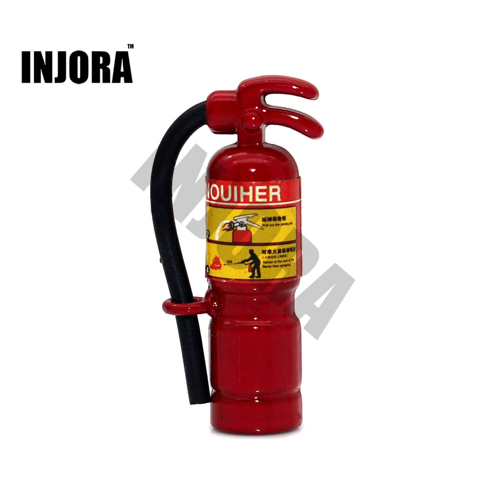 INJORA Mini Metal Fire Extinguisher, 1/10 Scale Accessories for RC Crawler