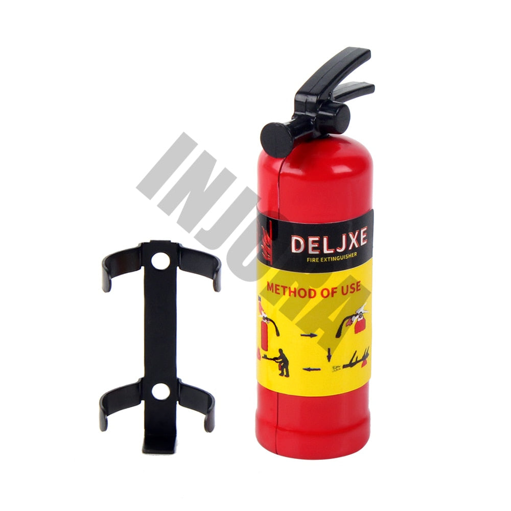 INJORA Mini Plastic Fire Extinguisher with Sticker, Scale Accessories for 1/10 RC Crawler 3 INJORA Mini Plastic Fire Extinguisher with Sticker, Scale Accessories for 1/10 RC Crawler